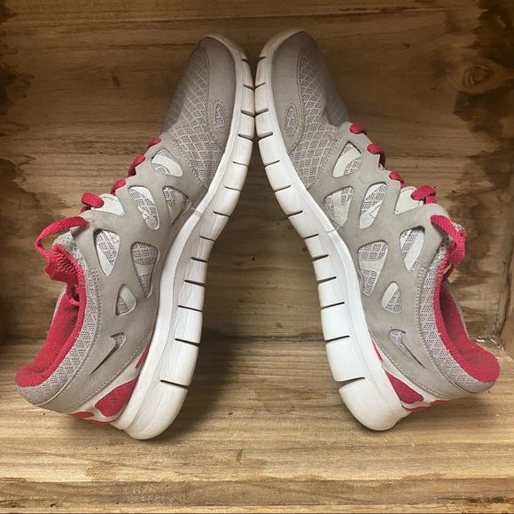 Nike Free Run 2.0 gray pink running sneakers shoes - Picture 6 of 8